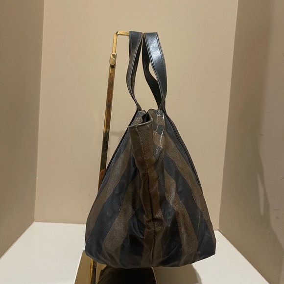 Vintage Fendi Pequin Striped Large Handbag - Picture 3 of 13